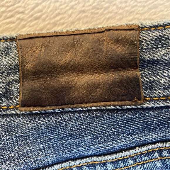 Lands' End Men's Fleece Lined Jeans 42x29 Relaxed Fit Plaid Lining - Picture 15 of 16